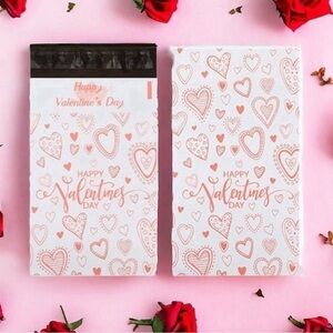 (10) 6x9 Valentines Hearts Poly Mailers*